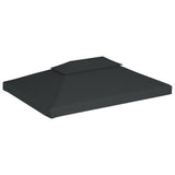 2-Tier Gazebo Top Cover 310 g/m 4x3 m Anthracite 44758