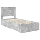 Bed Frame with Drawer with Headboard Manual Engineered Wood 3410353