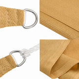 Sunshade Sail 160 g/m Square Sand 4.5x4.5 m HDPE 4002024
