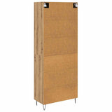 Highboard 2 pcs Artisan Oak Engineered Wood and Glass 3416007