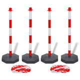 Set of 4 Chain Posts and 2 Plastic Chians of 10 m Each 3057525