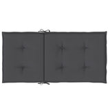 Lowback Chair Cushions 6 pcs Melange Anthracite 100x50x4 cm Fabric 4002444
