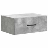 Wall-Mounted Bedside Cabinet with Drawer 2 pcs Concrete Grey 898962