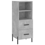 Highboard Concrete Grey 34,5x34x180 cm Engineered Wood 3199309