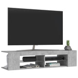 TV Cabinet with LED Lights Concrete Grey 135x39x30 cm 804233