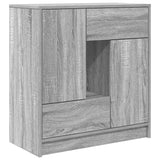 Sideboard with Drawers and Doors Grey Sonoma 70.5x34x74.5 cm 861846