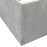 Bed Frame without Mattress Concrete Grey 120x190 cm Small Double 3280954