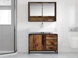 Bathroom Furniture Set with Door 2 pcs Old Wood Engineered Wood 3402506