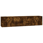 3 Piece TV Cabinet Set Smoked Oak Engineered Wood 3188419