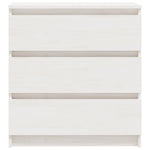 Bedside Cabinets 2 pcs White 60x36x64 cm Solid Pinewood 3093548