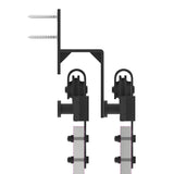 Sliding Door Hardware Kit 152,5 cm Steel Black 3295735
