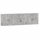 Sideboards 3 pcs Concrete Grey Engineered Wood 3185419