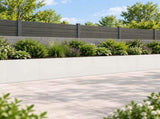 Retaining Wall 6 pcs 40 x 12 x 50 cm Steel White 3449150