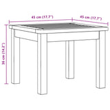 Coffee Table Light Acacia 45 x 45 x 36 cm Solid Acacia Wood 42026778