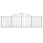 Arched Gabion Basket 300x30x80/100 cm Galvanised Iron 153504