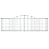 Arched Gabion Basket 300x30x80/100 cm Galvanised Iron 153504