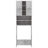808426 Washing Machine Cabinet Concrete Grey 64x25,5x190 cm