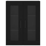 Highboard Black 69.5x34x180 cm Engineered Wood 3198234