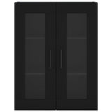 Highboard Black 69.5x34x180 cm Engineered Wood 3198234