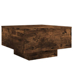 ZNTS Coffee Table with LED Lights Smoked Oak 55x55x31 cm 836578