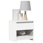 ZNTS Bedside Cabinets 2 pcs White 40x30x39 cm Engineered Wood 803444