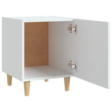 Bedside Cabinets 2 pcs White Engineered Wood 812043