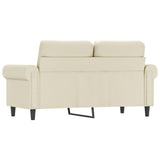 2-Seater Sofa Cream 120 cm Faux Leather 359500