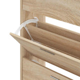 Shoe Cabinet Sonoma Oak 63x24x103 cm Engineered Wood 342551