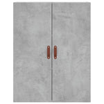 Highboard Concrete Grey 69.5x34x180 cm Engineered Wood 3195823