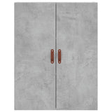 Highboard Concrete Grey 69.5x34x180 cm Engineered Wood 3195823