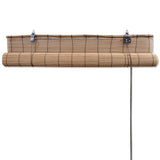 Brown Bamboo Roller Blinds 150 x 220 cm 241331
