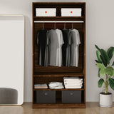 Wardrobe Brown Oak 100x50x200 cm Engineered Wood 826616