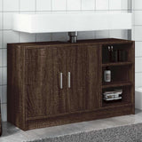 Sink Cabinet Brown Oak 90x29x55 cm Engineered Wood 848128