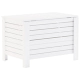 Storage Box with Lid RANA White 80x49x54 cm Solid Wood Pine 4002322