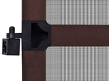 Hinged Insect Screen Manual Brown and Black 100 x 215 cm 42047048