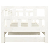 Pull-out Day Bed without Mattress White 2x cm 820223