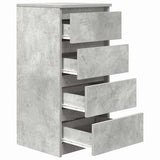 Sideboard Concrete Grey 37.5x35x76 cm Engineered Wood 861754