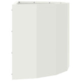 Planter White 60 x 30 x 35 cm Steel 883697