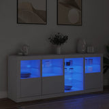 Sideboard with LED Lights White 164x37x67 cm 3209051