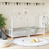 Kids Bed Frame White 90x190 cm Solid Wood Pine 835728