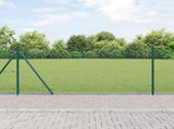 Welded Wire Fence with Concrete Base 100 x 0.8 m 3352496