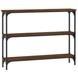 Console Table Brown Oak 100x22.5x75 cm Engineered Wood 834029