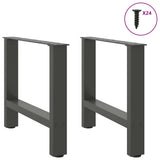 Coffee Table Legs Anthracite 2 pcs 60x cm Steel 4013286