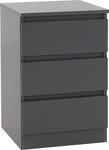 ZNTS Malvern 3 Drawer Bedside 100-103-073