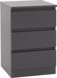 ZNTS Malvern 3 Drawer Bedside 100-103-073