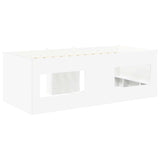 Kids'High Bed Frame 2 pcs White 90 x 200 cm Engineered Wood 3422555