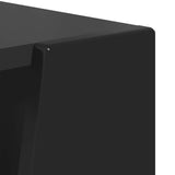 Side Shelf Black 33 x 32 x 70.5 cm Engineered Wood 892408