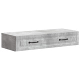 Wall-Mounted Side Table Concrete Grey 87.5 x 34.5 x 17 cm 899348