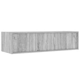 TV Cabinet with LED Lights Grey Sonoma 100X35.5x25 cm 860243