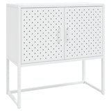 Sideboard White 75x35x75 cm Steel 335872